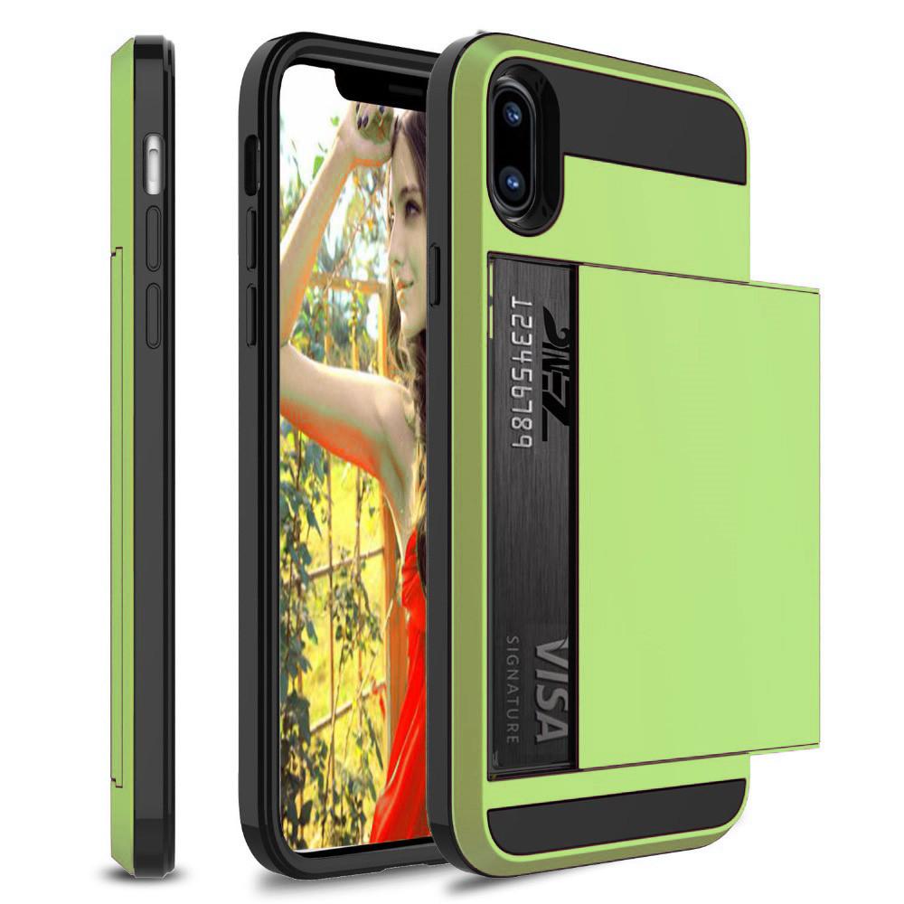 Hybrid-Rüstungs-Hülle für iPhone 14 13 Pro Max Brieftaschen-Hülle Kartenhalter Stoßfester Gummi-Stoßfänger Abdeckung für iPhone 14 Plus Hülle