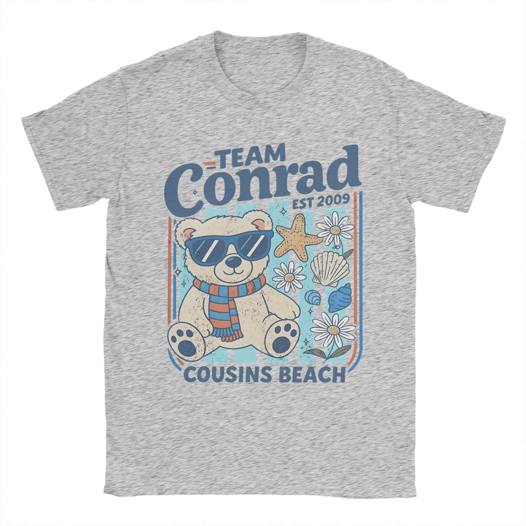 Team Conrad Cousins Beach  The Summer I Turned Pretty 100 Cotton T Shirt For Men Summer TShirts O Neck Tees Plus Size Tops