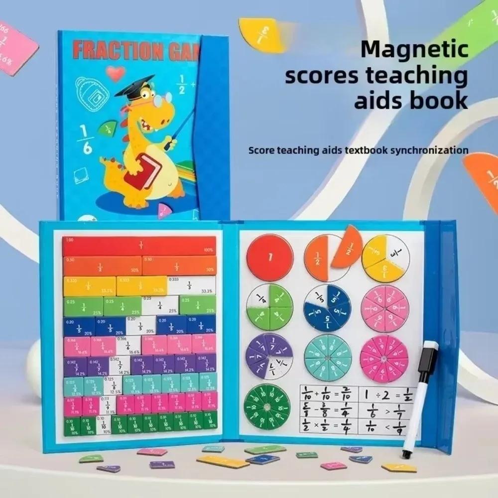

High Quality Interesting Magnetic Fraction Puzzles Math Mastery Montessori Enlightenment Children s Fraction Learning Board