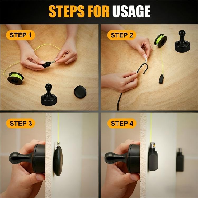 Effective Magnetic Fish Tape Puller Ideal For Electricians And Home Improvement Enthusiasts