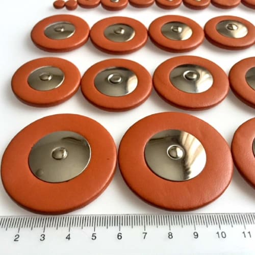 25-Piece Tenor Saxophone Pad Set, Sheepskin Leather, Replacement, Repair, and Care for Saxophone Parts