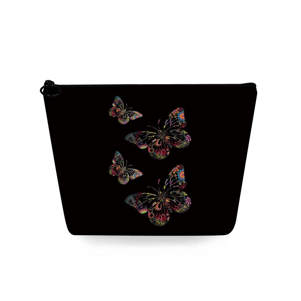 Women Butterfly Print Cosmetic Bag Toiletries Organize Travel Storage Case 6722