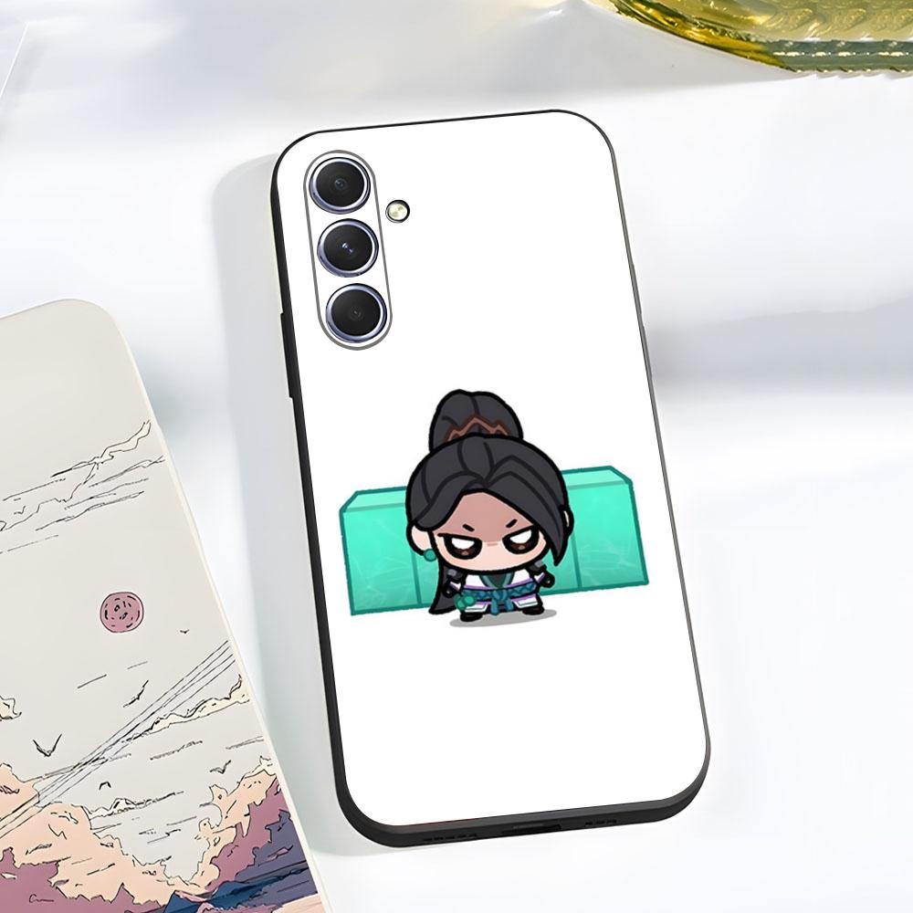 

Valorant Sage Cute Phone Case For Samsung A56 A36 A26 A16 A15 A25 A35 A55 A14 A34 A24 A54 Black Soft Shell Samsung A31 4G