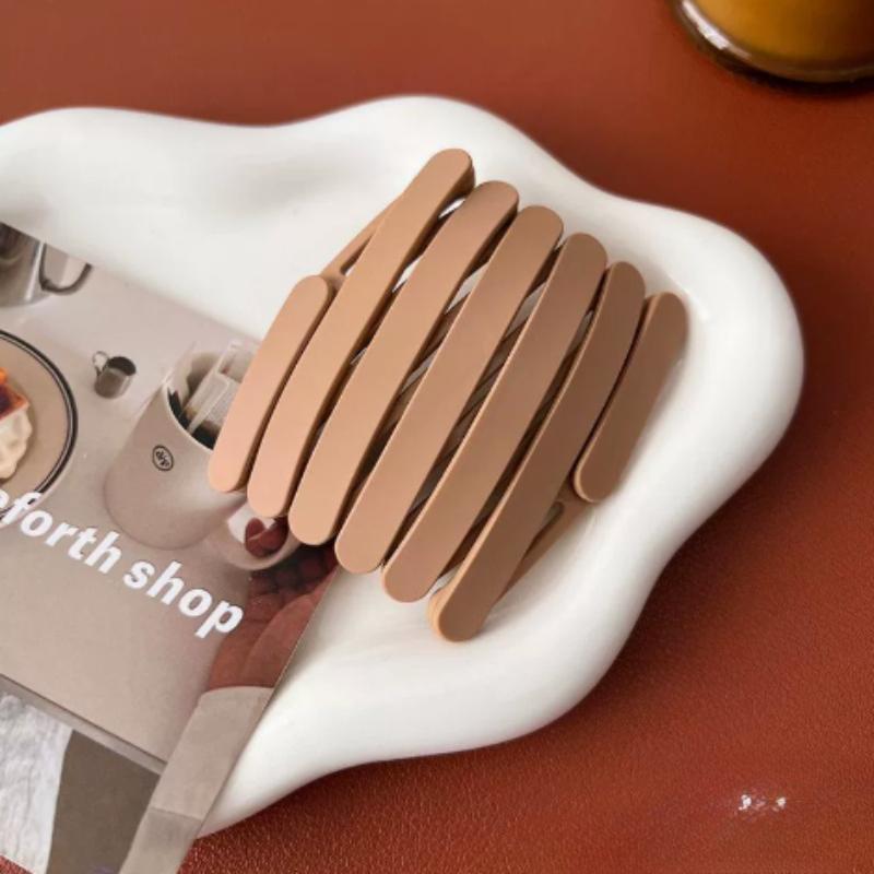 Einfach faltbares Haarband für Damen Unifarbene rutschfeste Haarwasch-Mode-Mädchen-Kopfband Haaraccessoires