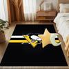 Penguins Heart Logo Art Floor Mat for Living Room, Game Rooms, Office, Bedroom, Office Floor Mat Playful Design, Christmas fan gifts