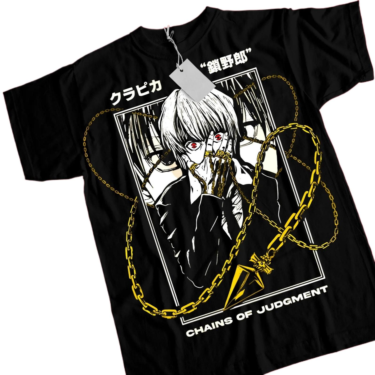 

2026 Summer Fashion Trendy Tee Men Women Vintage Top Kurapika Judgement Chain, Killua,gon,hisoka, Hunter Anime Manga T Shirt 4XL