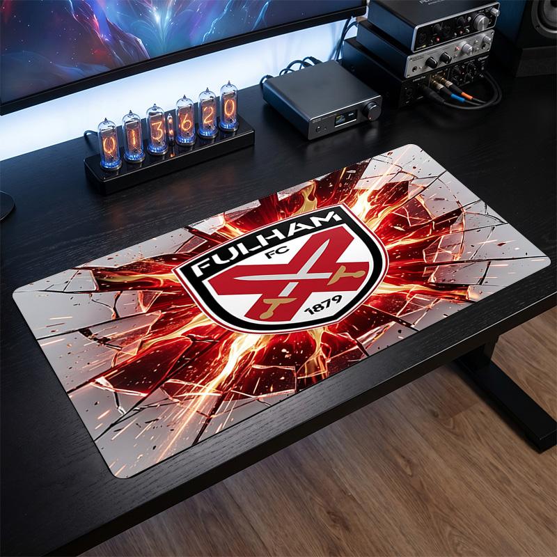 Fulham Football Print Large Mouse Pad, Anti-Slip Extended Gaming Desk Mat for Office Home