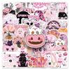 50PCS Pink Halloween Graffiti Stickers: Creative Cartoon Festival Decoration for Phone & Suitcase