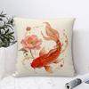 Carp illustration Pillow Case Sofa Decorative Home Double-sided Print Plush Square Throw Pillow Covers Cushion Decor Cover