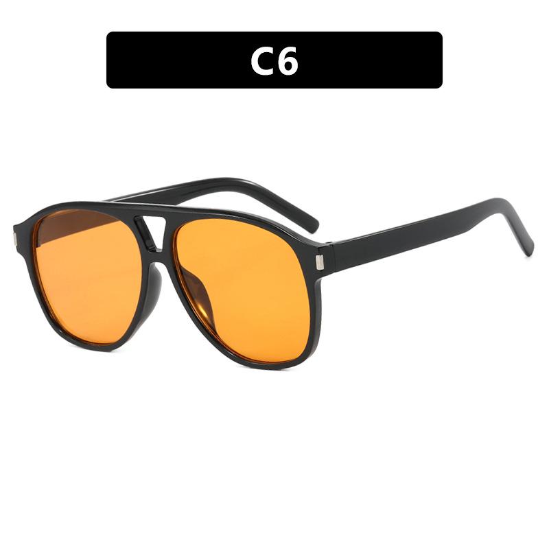 2024 Trendy Double-Bridge Frog-Shaped Retro Sunglasses for Women - Stylish Street-Style Sun Protection