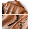 Genuine Leather Jacket Women's Short New Style Suit Collar Leather Jacket Slim and Slim Genuine Leather Jacket Trendy