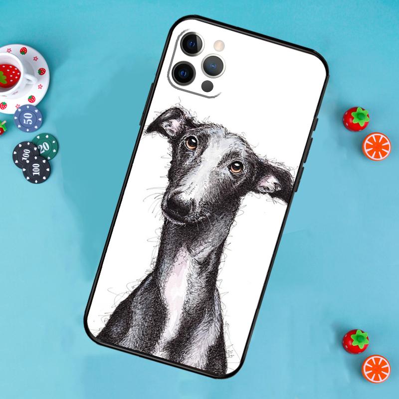 Galgo Greyhound Dog Phone Case For iPhone 17 Air 16 15 14 13 12 11 Pro Max 12 13 mini 15 16 Plus 16e Cover Funda