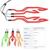 New 4-in-1 Motorcycle Bike Helmet LED Cold Light Strip EL Sticker Waterproof Warning Lights Motorcycle Night Riding Accessories