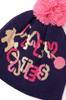 Unisex knit cap logo Hat Golf FR [Pearly Gates] (chain pattern) / / 053-4287011 121_Navy