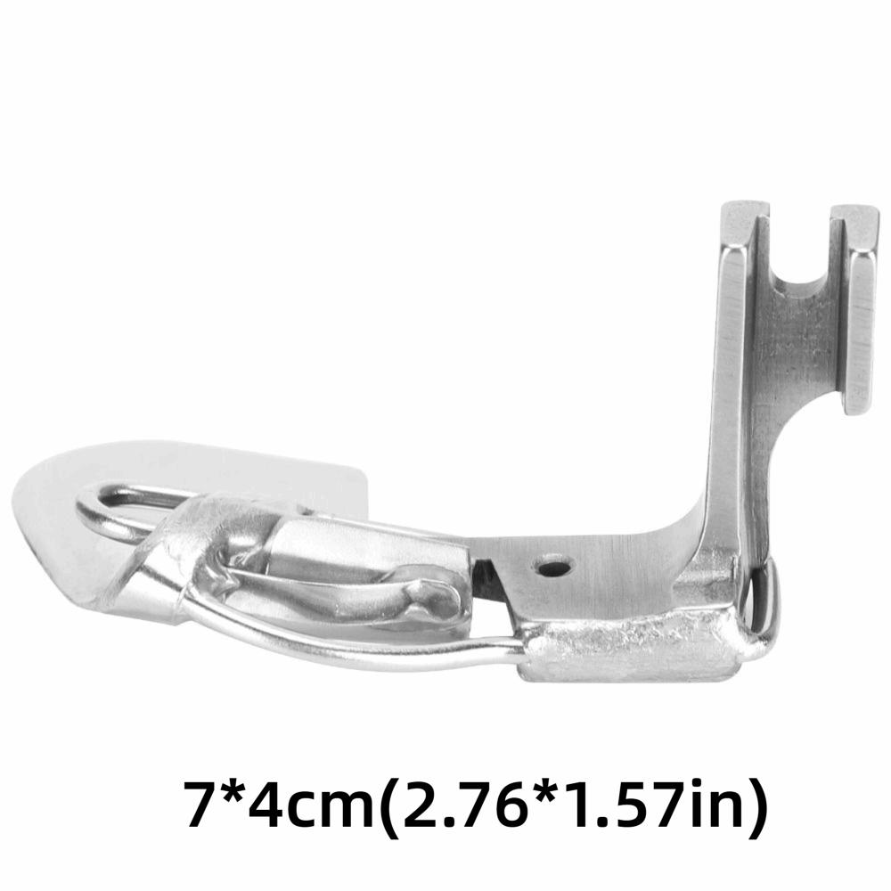 3-Folding Hemmer Presser Foot Spring Type High Precision Hemmer Foot Heavy Duty Steel Rolled Hemming Foot Industrial Sewing