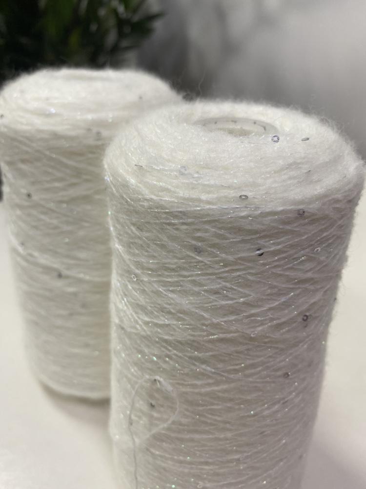 250g Bright Wire Mohair Yarn with Sequins for Crochet Knitting Clothing DIY Dolls Sweater Soft Thin Wool Thread Comfortable Blue