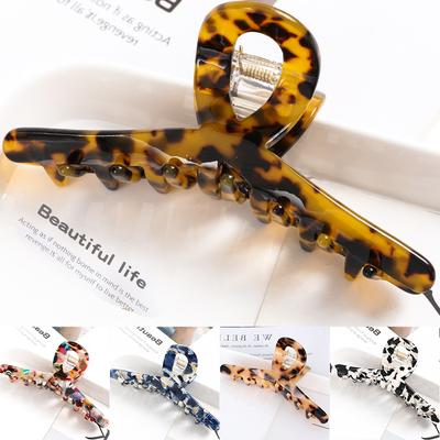 Fashion Crab Hair Clip Women Hair Clip Elegant Cross Colorful Acetate Hair Claw Girls Hair Clips Hair Accessories Hair Barrettes
