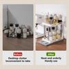 Rotate Seasoning Storage Shelf Sliding Salt Bottle Holder Convenient Spice Storage Rack  Cabinet