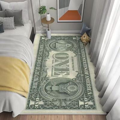American Floor Mat Bedroom Bed Blanket Household Simple Bay Window Mat Living Room Fashion Brand Thickened Crystal Velvet Carpet