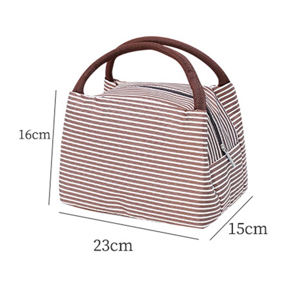 Insulated Lunch Bag for Men Women Oxford Cloth Aluminum Foil Waterproof Portable  Box Container