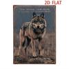 Tin Sign  Rustic Wolf Quote Wall Decor Stay Strong And Stick Together Vintage Metal Plaque for Bedroom Living Room Bar Garage Ho