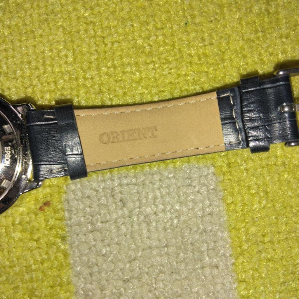 Used ORIENT Automatic Navy Dial Manual Winding Watch