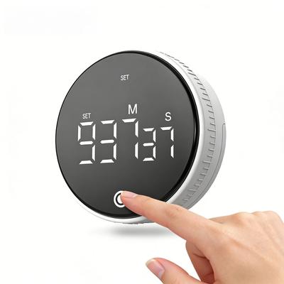 Countdown-Timer, Rotierender Zeitmanager mit Smart-Display, 999-Minuten-Magnet-Tischuhr für Produktivität und ADHS-Fokus
