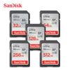 SanDisk SD Card 64GB 128GB 256GB V10 32GB Normal Full Size Original Sandisk Ultra Flash SD Memory Card High Speed Sdxc UHS-I for Camera