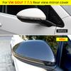 For Volkswagen VW Golf 7 MK7 7.5 GTI R GTE GTD 2013- Rearview Mirror Cover Side Mirror Caps carbon fiber Car Accessories