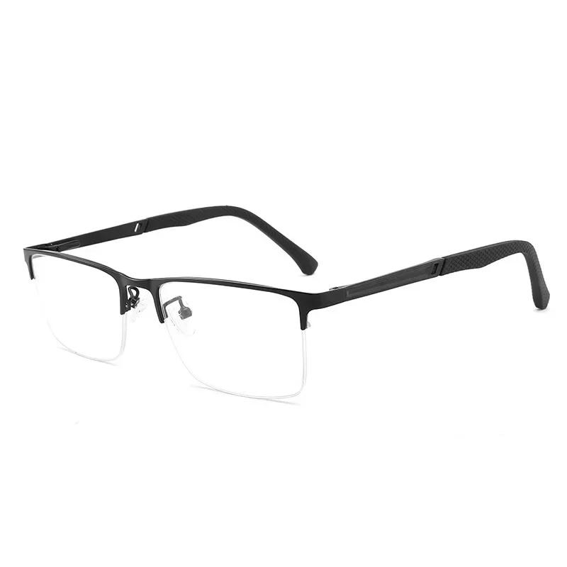 High Quality Men's Business Reading Glasses Anti Blue Light Presbyopia Eyewear High-definition Unisex Metal Frame Eyeglasses