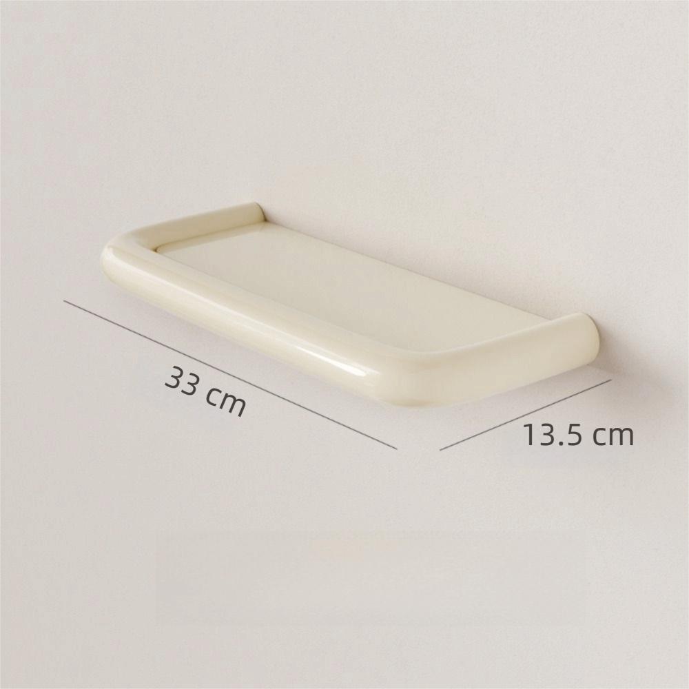 No-Drill Wall-Mounted Storage Rack Sturdy Shampoo Holder Durable Bathroom Storage Shelf Kitchen