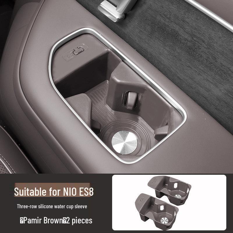 

Third Gen NIO ES8 Cup Holder & Third Row Silicone Anti-Stain Mat - New Interior Accessories