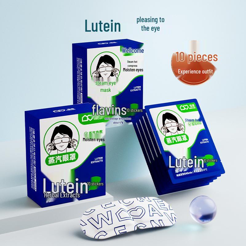 Herbal Steam Eye Mask for Fatigue Relief - Heating Compress, Sleep Aid, Protective Hot Patch