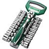72 Tooth Ratchet Wrench Kit Featuring Heat Treated Sockets and 1/4 3/8 1/2 Drive Compatibility Chrome Vanadium