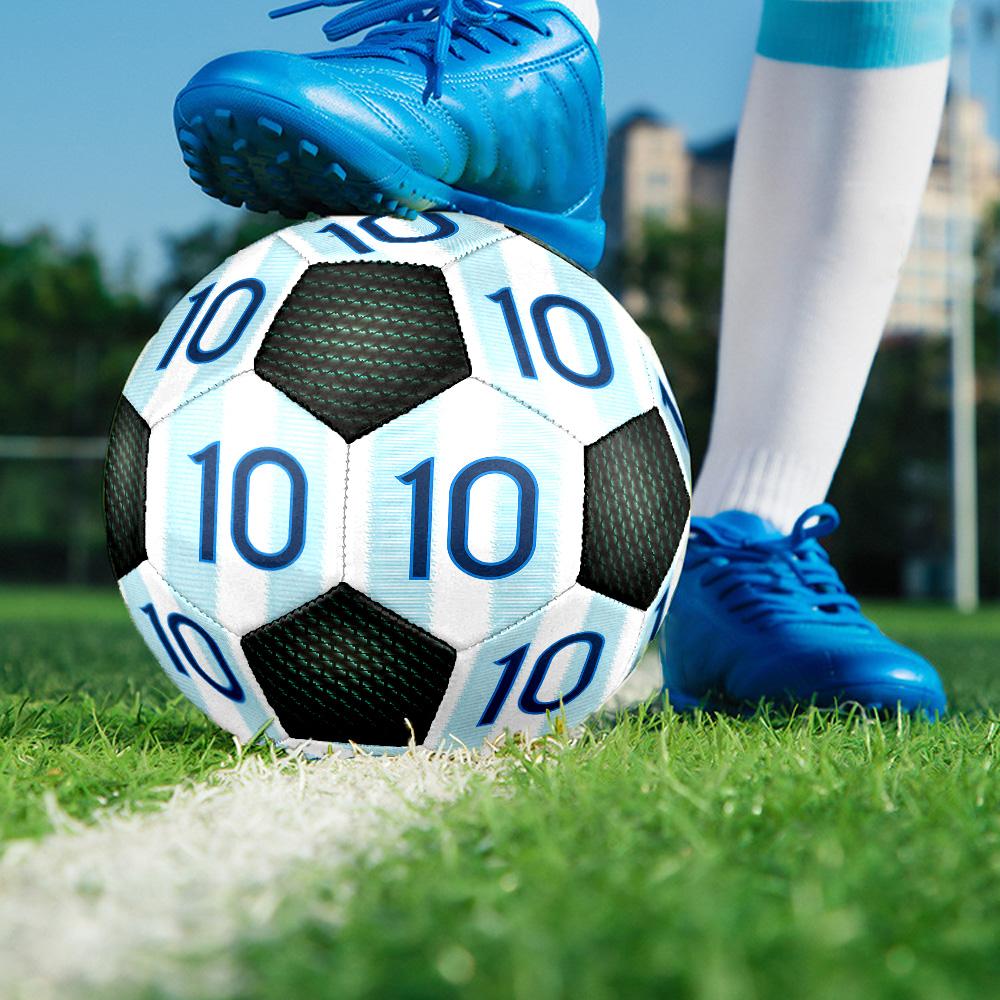 1 pezzo Lionel Messi Argentina maglia design Pallone da Calcio Soccer Taglia 5 Pallone da Calcetto Indoor Moda Colorato Gioco in Cortile - Ottimo Regalo per i Fan dello Sport