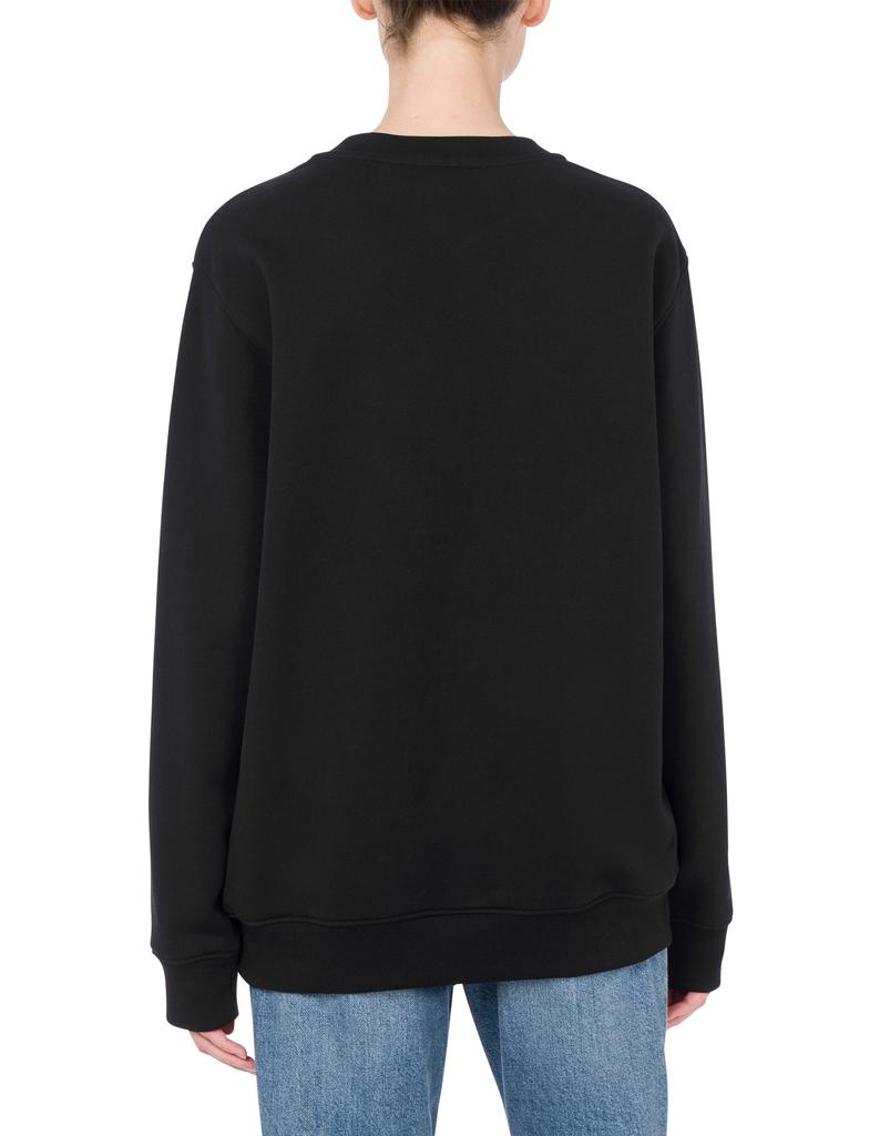 MOSCHINO Laurel Wreath Logo Cotton Hoodie