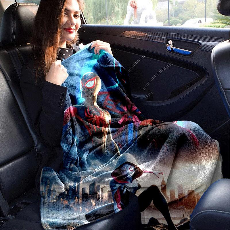 1pc Spider-Man Printing Blanket - Soft, All-Season Throw for Living Room, Bedroom,Personalized Gift with Adorable Cartoon Design