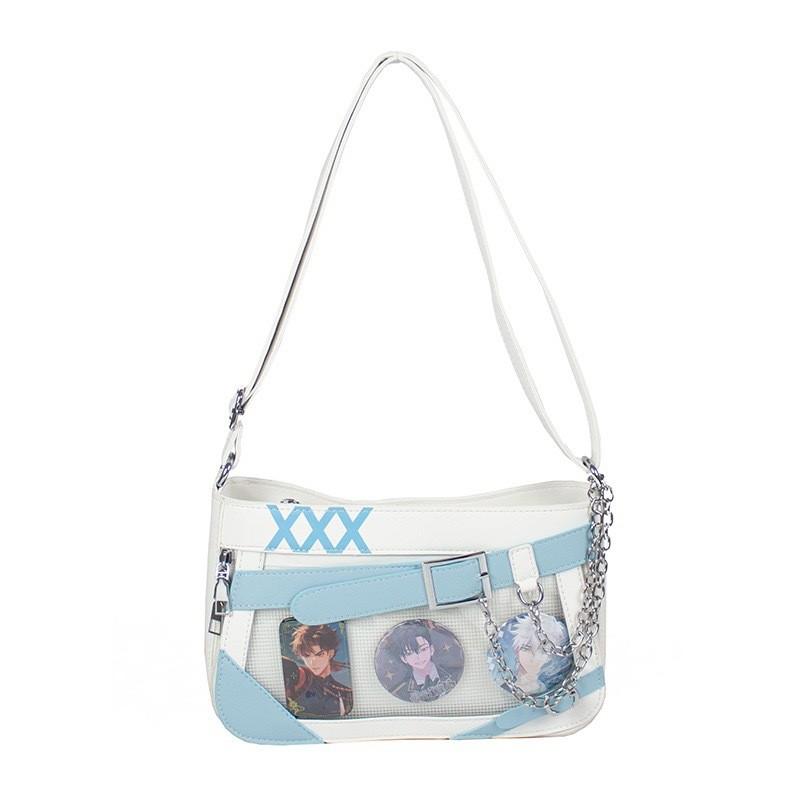 Color Simple Blocking And Chain Design Women Casual Shoulder Itabag Bags