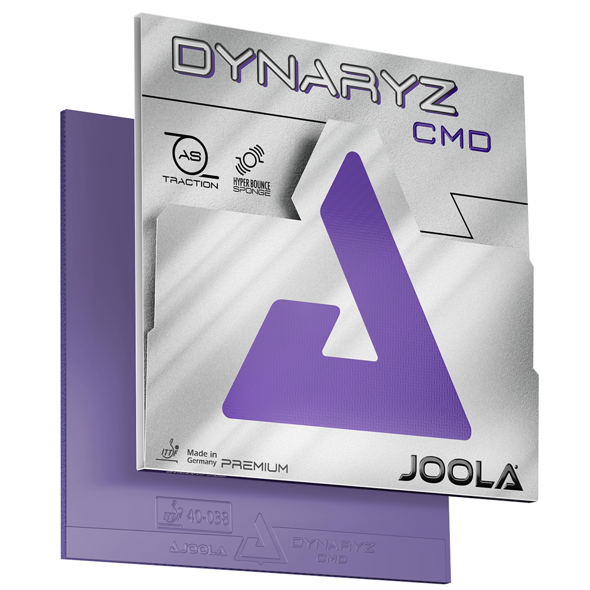 

JOOLA Dynalize CMD MAX TGRUB023 Накладка для настольного тенниса и отскока, Шипованная, Вращение, Скорость, Сцепление, Отзывчивость, фиолетовый