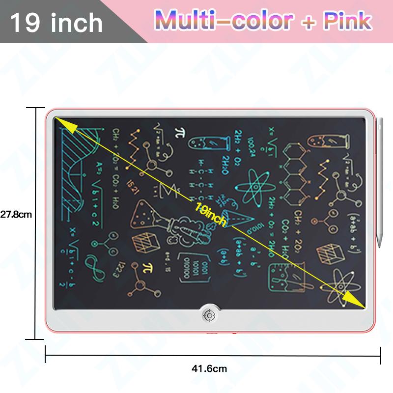19palcová LCD psací deska,Umělecké psaní Malování Pomůcky pro děti, Vzdělávací hračky pro 3 4 5 6 7leté dívky Chlapci Hračky pro miminka