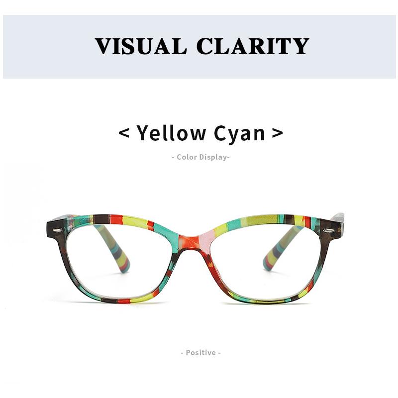 Retro Chequer Colorful Women Reading Glasses with Presbyopia Eyeglass High-Definition Anti Blue Light Men Eyewear +1.0+1.5+2.0+2.5