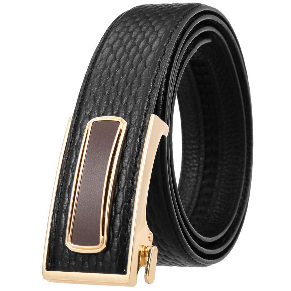 Ceinture tendance en cuir de vachette pleine fleur, boucle intérieure ceinture homme Ly36-23018-5