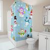 TU Shower Curtain Winter Snowflake Forest Deer Holiday Festive Bathroom Decor Waterproof Xmas Pattern Backdrop