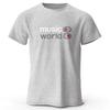 Music World Printed Men T-Shirt 100% Cotton Oversized Classic Funny Graphic Tees for Men Women Summer Loose Comfortable Tops Tee