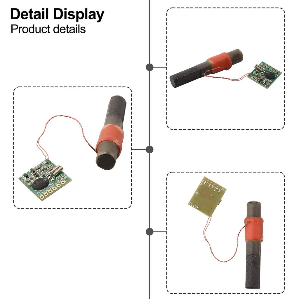 Hohe Empfindlichkeit Funkmodul Zeitsignalempfänger Funkzeitmodul Resonanzfrequenz 40 60KHz Leiterplattengröße 22x13,5x1 mm
