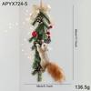 Christmas Hanging Ornament Simulation Squirrel Pendant Christmas Tree Creative Decoration New Year Party Ornament