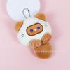 Lindo Juguete de Peluche de Gato Chirriante Llavero Creativo Dibujos Animados Colgante de Bolso Muñeco