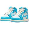 Jordan Air Jordan 1UNC Slip Resistant Abrasion Resistant High top Toddler Shoes White Blue Infant And Toddler FD1413-402