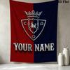 Custom Name Ca Osasuna Wall Tapestry Aesthetic Wall Hanging Printed Fabric Blanket Decorative Tapestries for Bedroom Living Room Home Decor