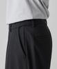 MUSINSA STANDARD Reverse Two-Tuck Semi-Balloon Hidden Banding Slacks [Dark Gray]